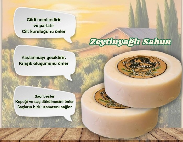 Doğal zeytinyağlı sabun Tekli - Görsel 2