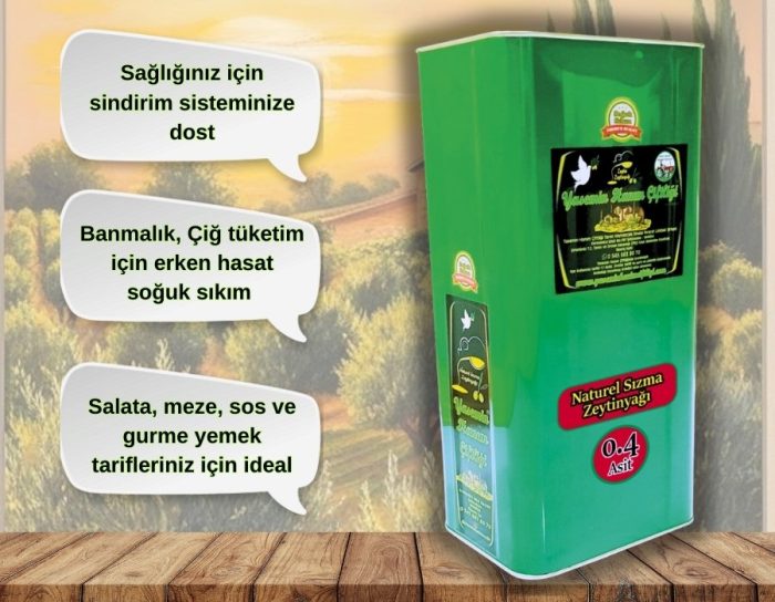 0,4 Asit Erken Hasat Natürel Sızma Zeytinyağı 5LT - Görsel 2