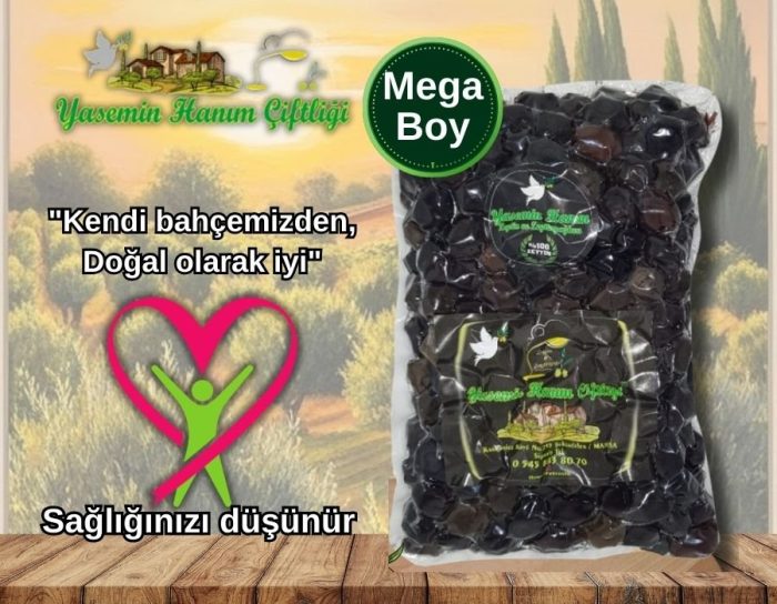 1000 GR mega boy iri siyah zeytin