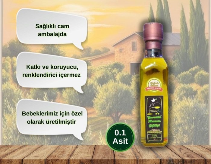 Bebekler için soğuk sıkım Naturel Sızma Zeytinyağı 250ml - Görsel 2