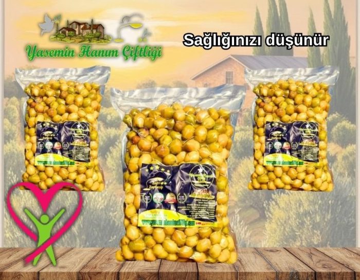 Taş Kırma Yeşil Zeytin Edremit Tipi 3x1 Kg