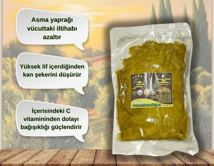 Asma Yaprağı 4x500 GR Salamura Vakumlu - Görsel 2