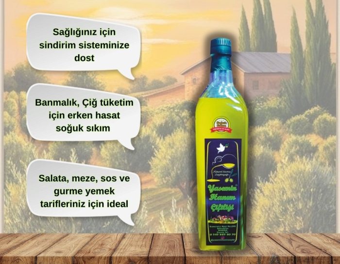 0,1 Asit Erken Hasat Natürel Sızma Zeytinyağı 1 LT - Görsel 2