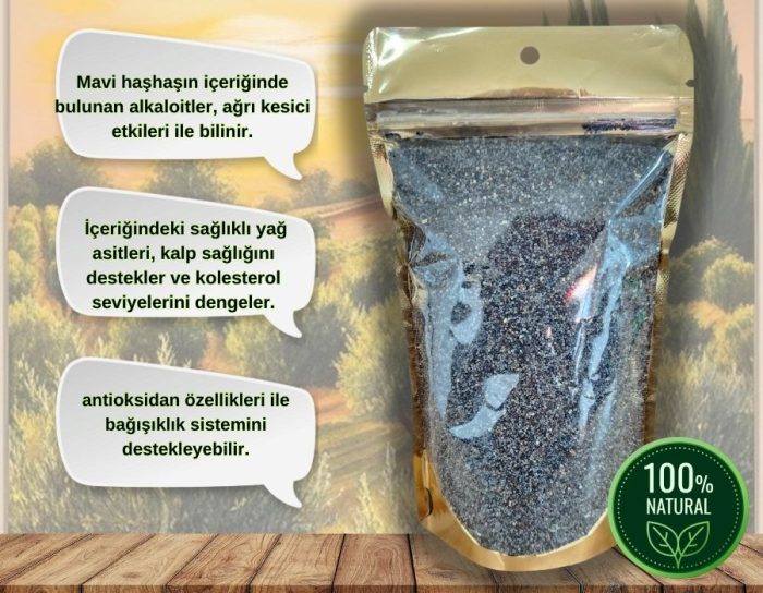 Mavi Haşhaş 200 Gr - Görsel 2